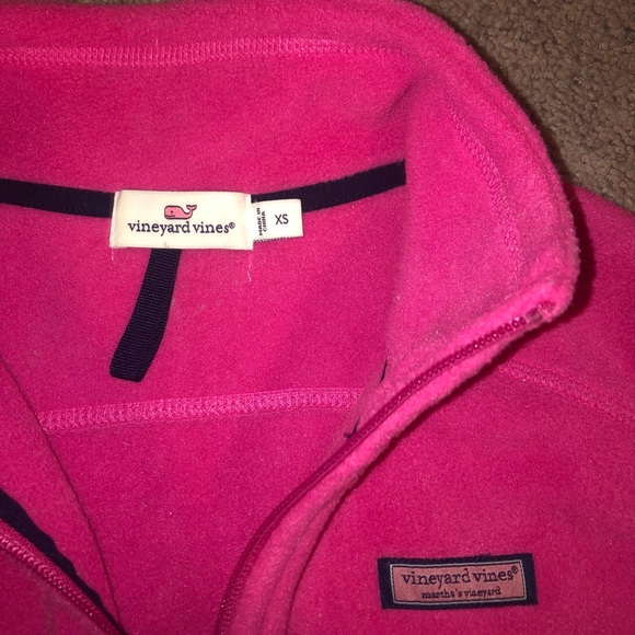 Vineyard Vines Pink Fleece Vest - Picture 2 of 3